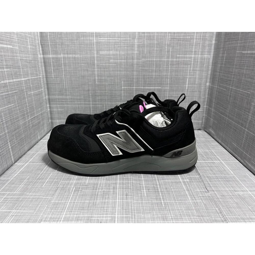 Women's New Balance Composite Toe Work Shoe Black Pink Size 7.5 WUELEHBZ Elite